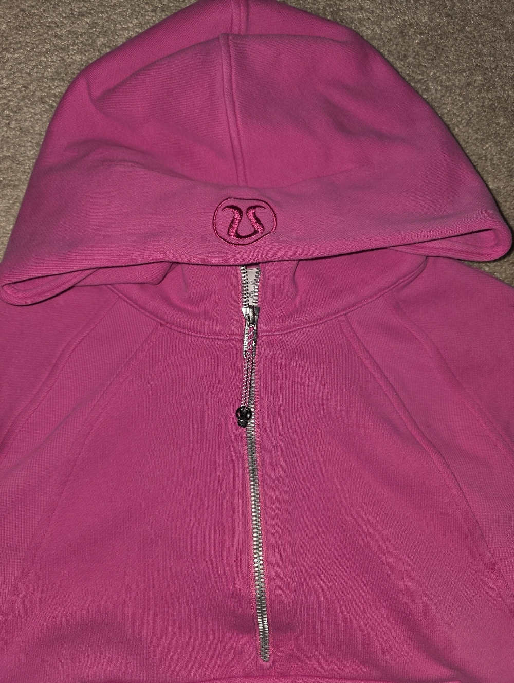 Lululemon Scuba Oversized Half-Zip Hoodie Sonic Pink XS/S